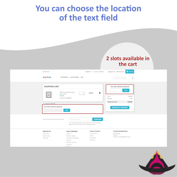 Personalized customer reference on orders