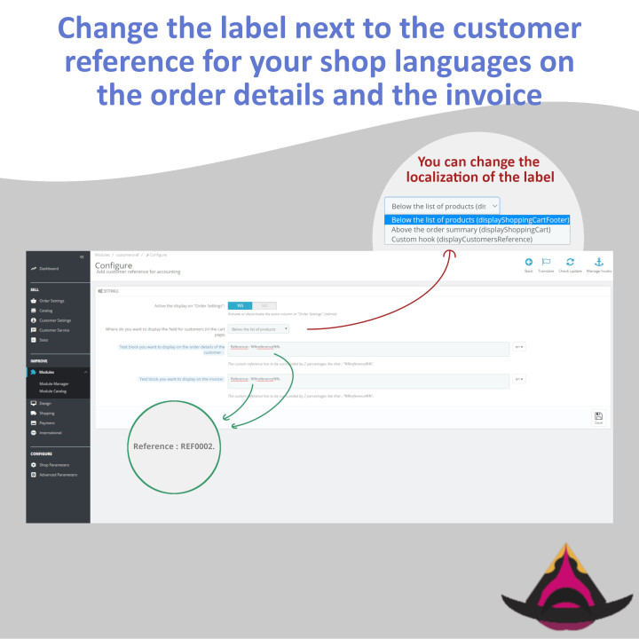 Referencia personalizada del cliente en los pedidos
