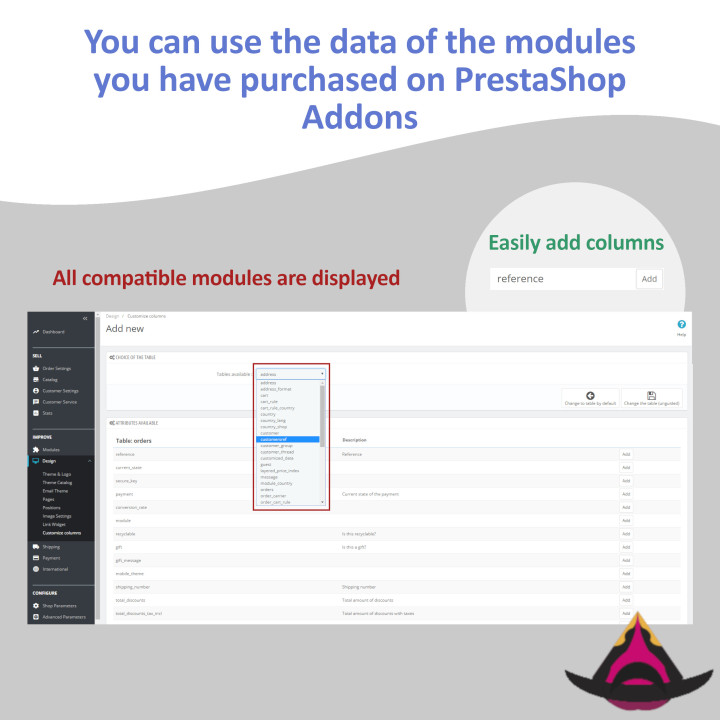 Customize the columns on the admin lists
